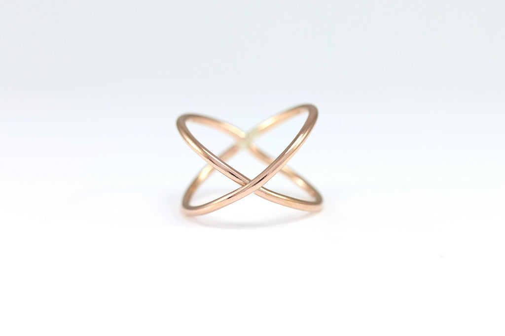 X Ring, 14K Gold Fill Gold Criss Cross Ring, Wrapped Gold Ring, Gold X Ring,  Gold Cross Ring, Criss Cross Ring, X-ring, Smooth, REVERSIBLE - Etsy